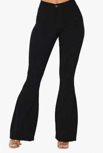 JCJQ Jeans Black Super Stretch Bell Bottom Pants