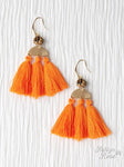 The Sahara Tassel Earring, Orange