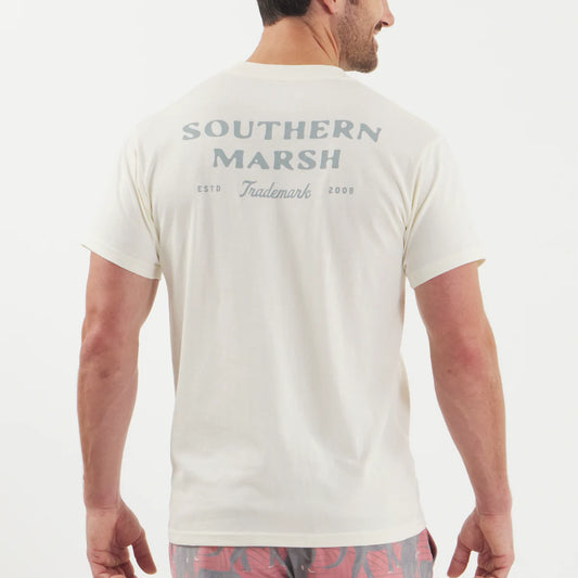 Southern Marsh Silver Trademark SM Tee