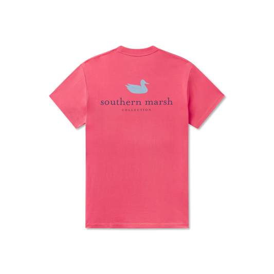 Southern Marsh Authentic Tee- Hibiscus