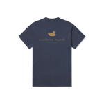 Southern Marsh Yellow Mallard Silhouette logo tee