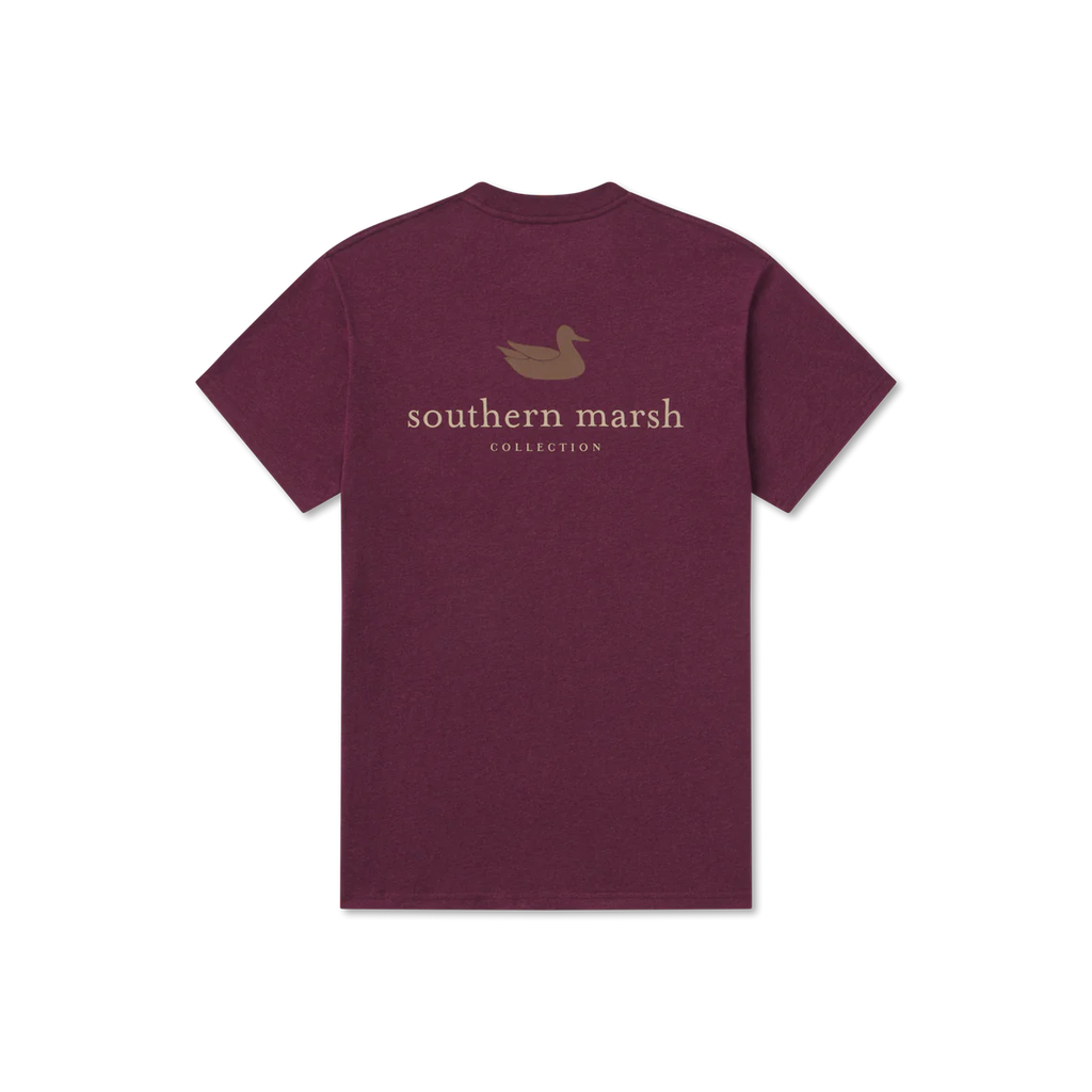 Southern Marsh Mallard Silhouette logo tee