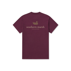 Southern Marsh Mallard Silhouette logo tee