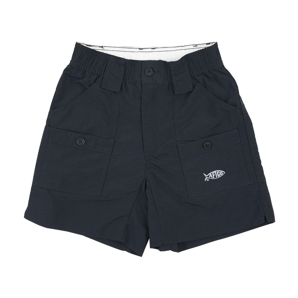 AFTCO Youth Black OG Fishing Shorts