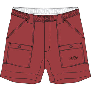 AFTCO Red Original Fishing Shorts