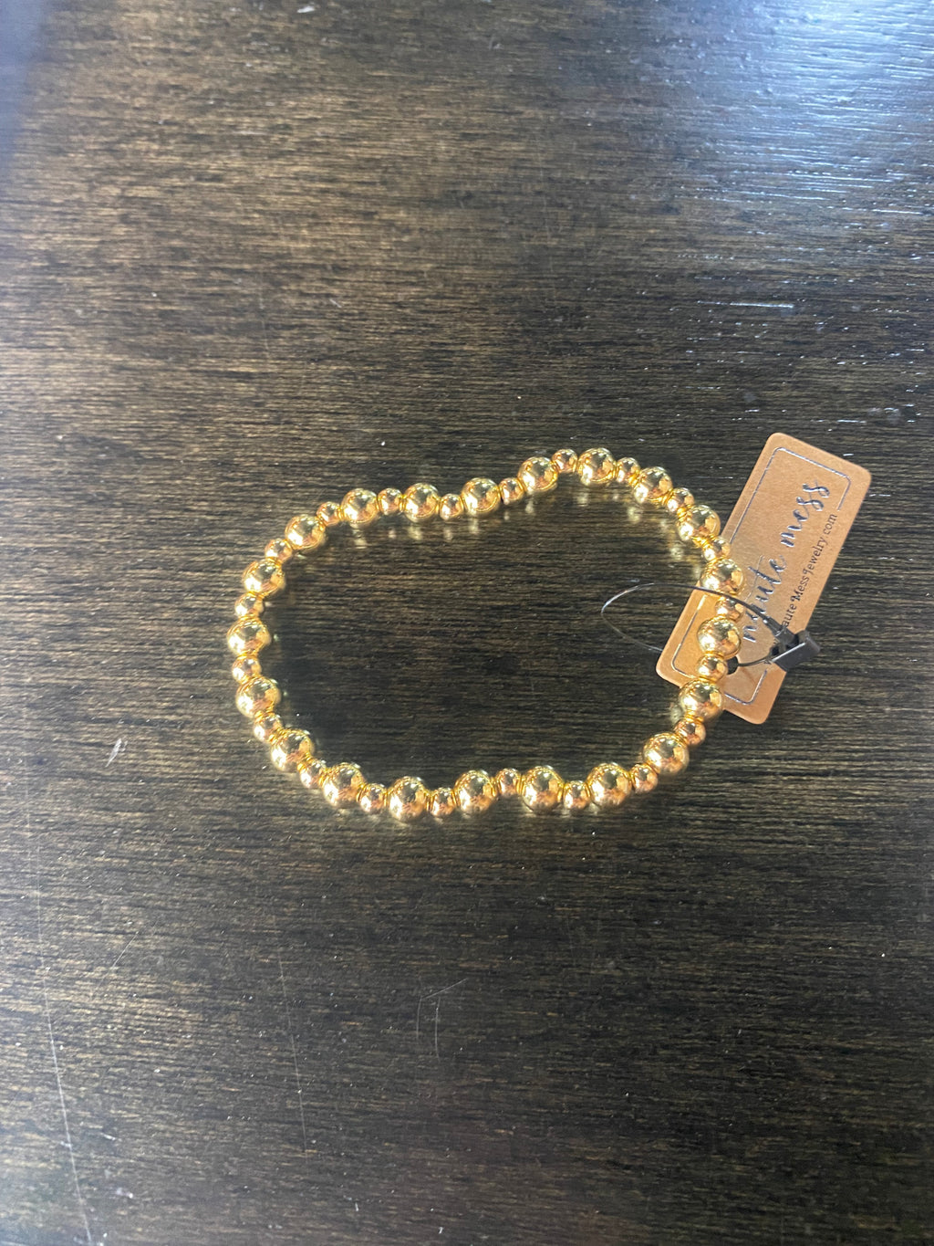 Gold Alternating Bead Bracelet