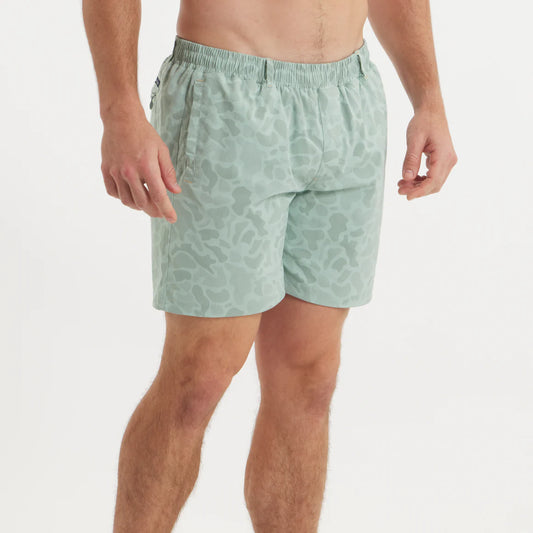 Southern Marsh Olive Billfish Lined Preformance Camp Shorts