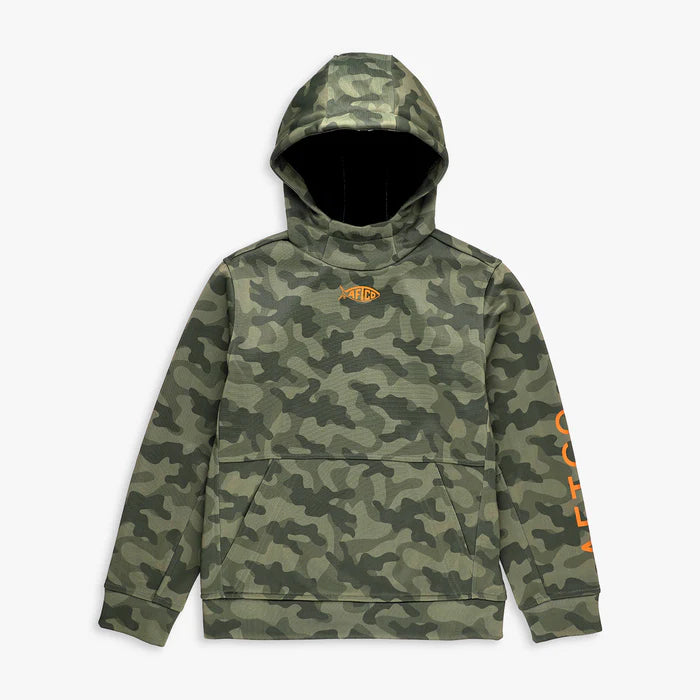 AFTCO Youth Green OG Camo Shadow Tactical Hoodie