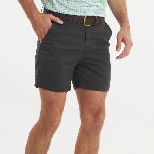 Southern Marsh Charcoal Gray Hybrid Lined Shorts