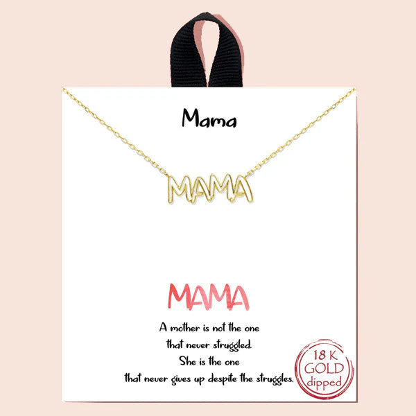 "MAMA" DAINTY LETTER NECKLACE