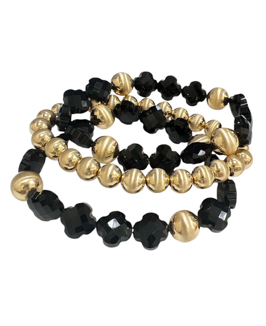 Ball & Clover 3 Set Bracelet