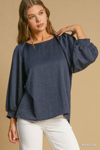 Umgee Round Neck high Low Top