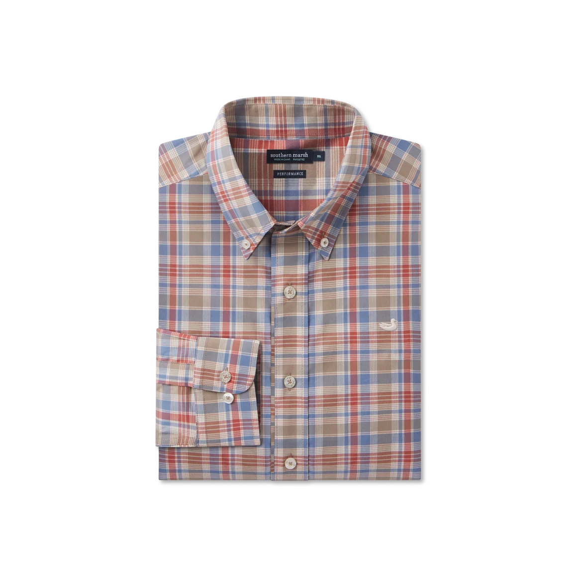 Southern Marsh Franklin Plaid Performance Dress Shirt