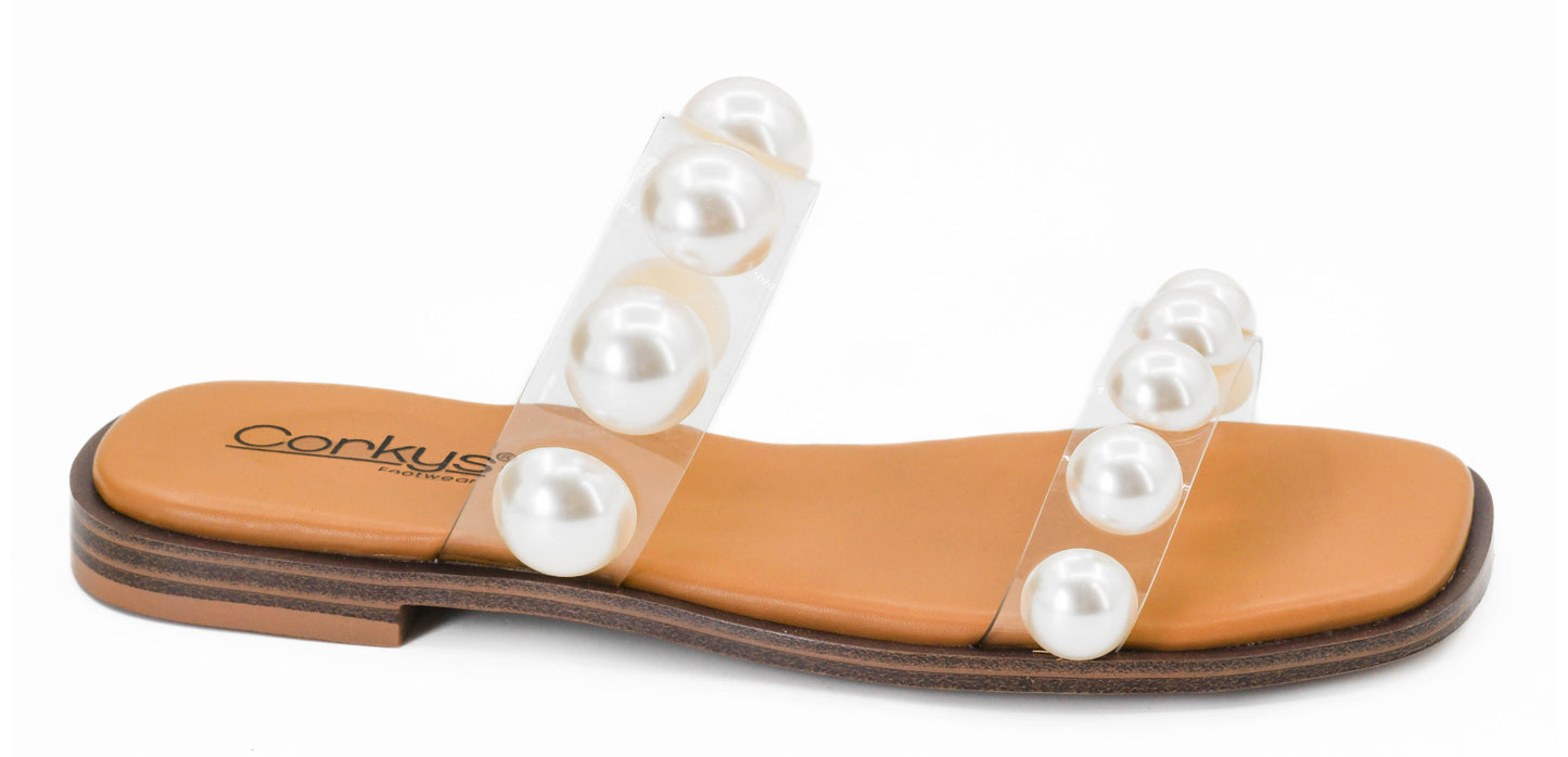 Corky's Catch a Buzz Clear Slip-On Sandals