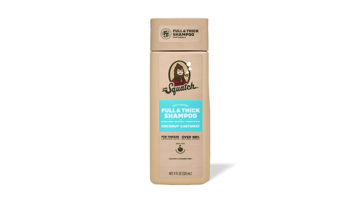 Dr Squatch Wood Coconut Castaway Full & Thick Shampoo