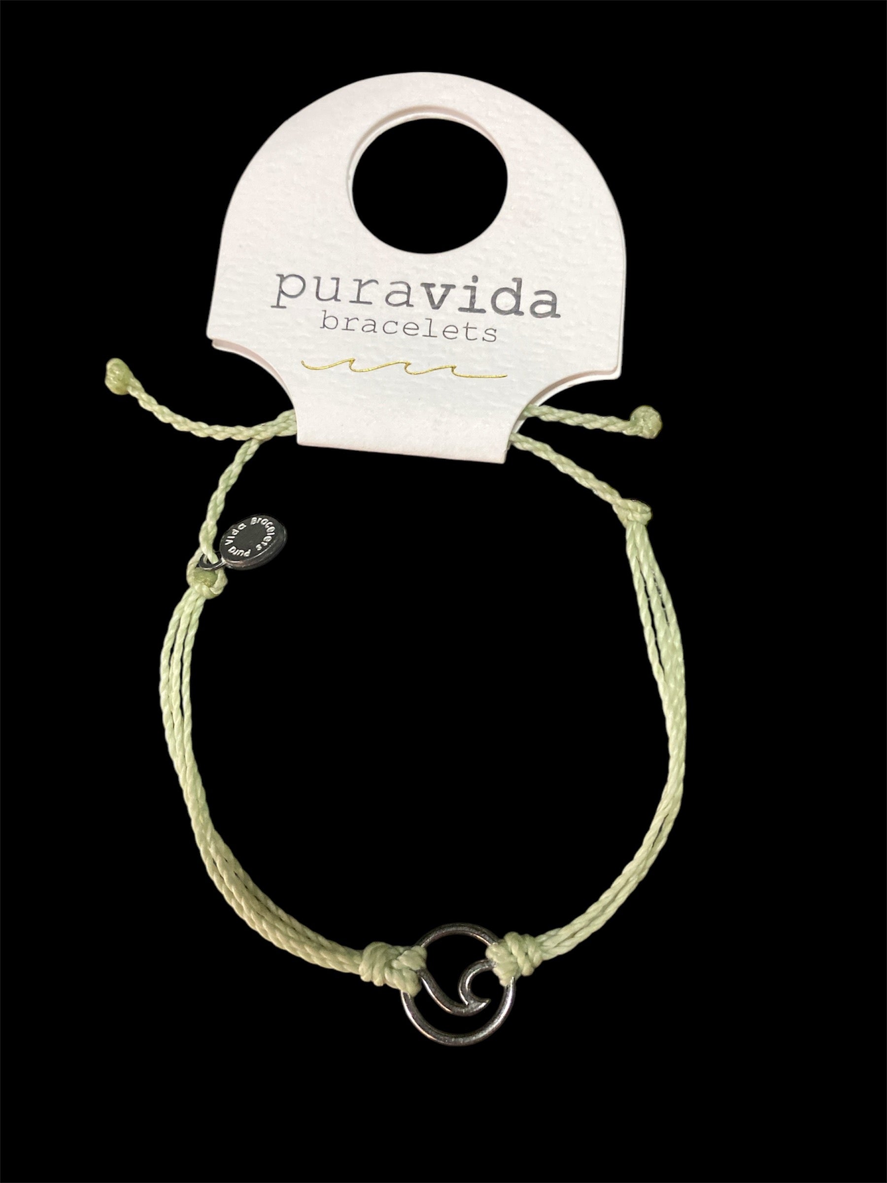 Pura Vida Silver Wave Charm Bracelet