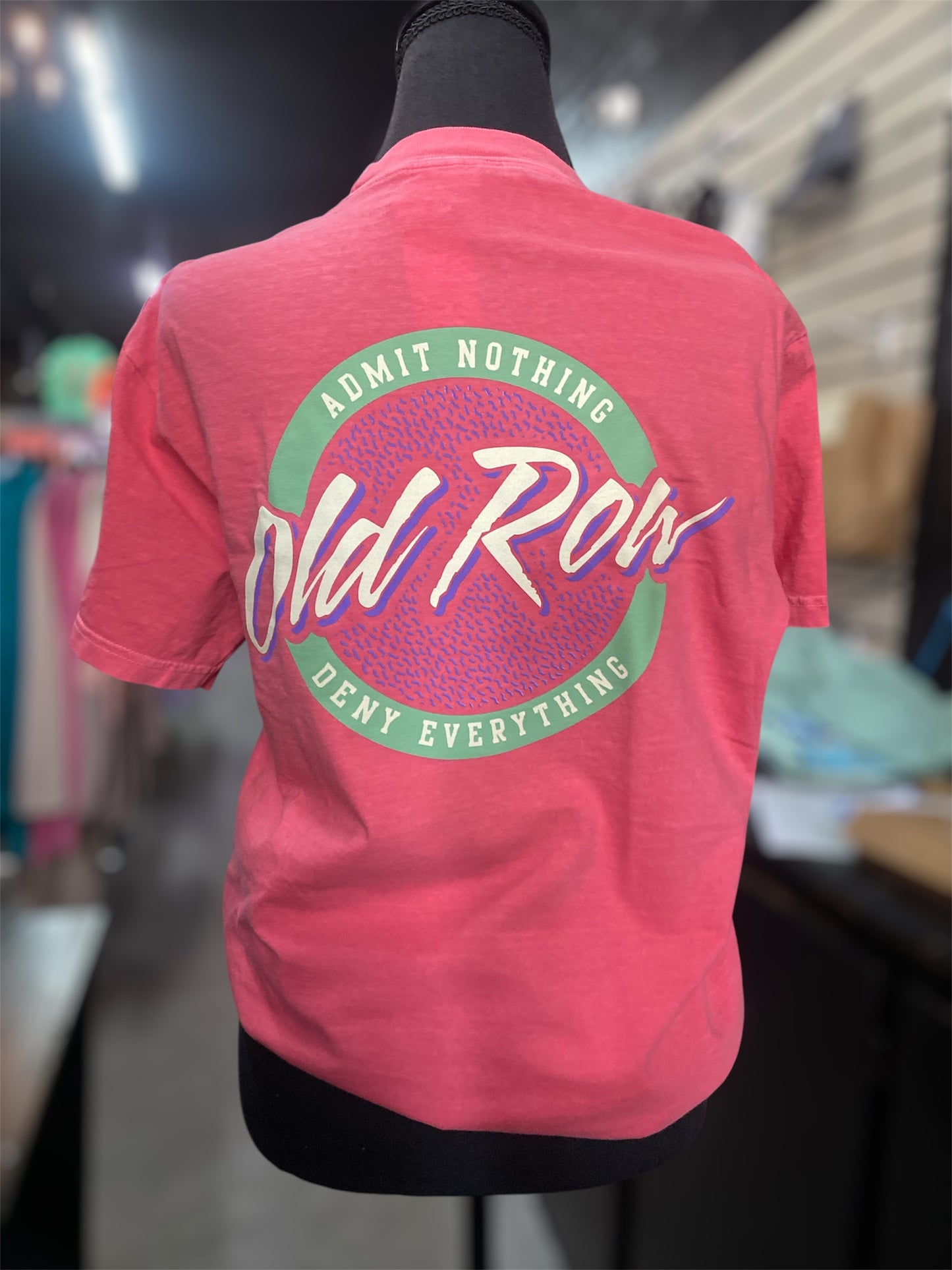 Old Row Watermelon Circle Logo Pocket Tee