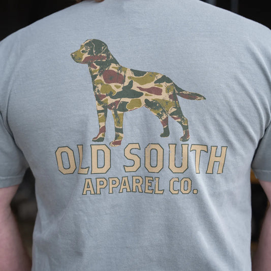 Old South Dog Outline Thicket Camo SS Tee