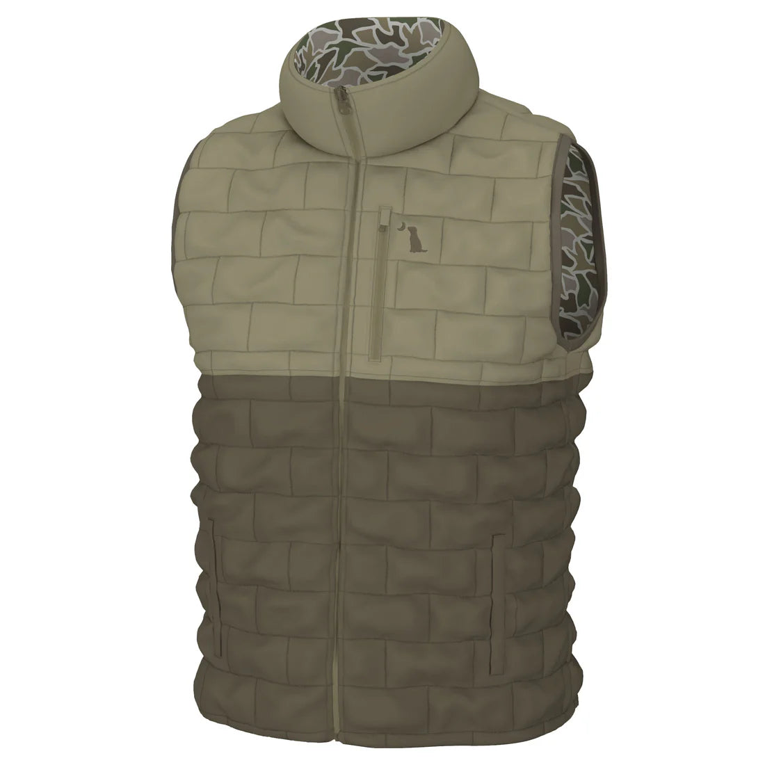 Local Boy Duck Camo Duck Down Reversible Vest