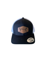 Golf Junkie Leather Logo Golf Hat