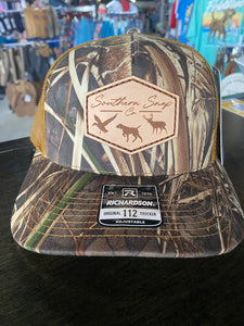 Southern Snap Co. SS Leather Logo Camo Hat