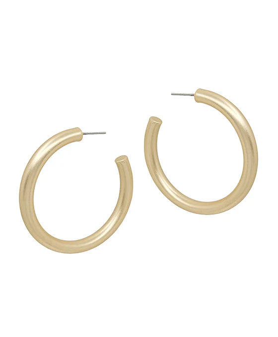 45mm Bold Metal Hoop Earring