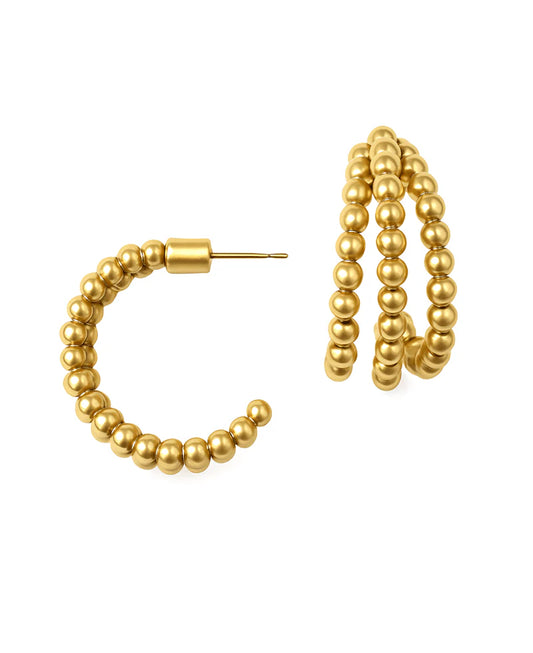 3 Line CCB Hoop Earring