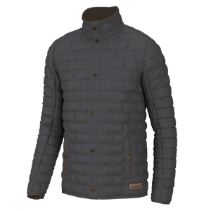 Local Boy Grey Brick Quilted Jacket