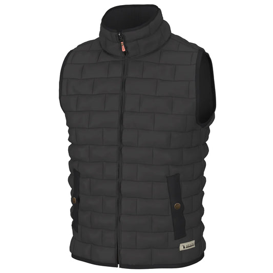 Local Boy Charcoal Brick Quilted Vest
