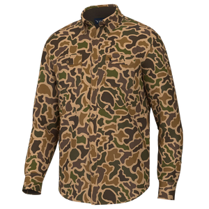 Local Boy Old School Camo Button Up