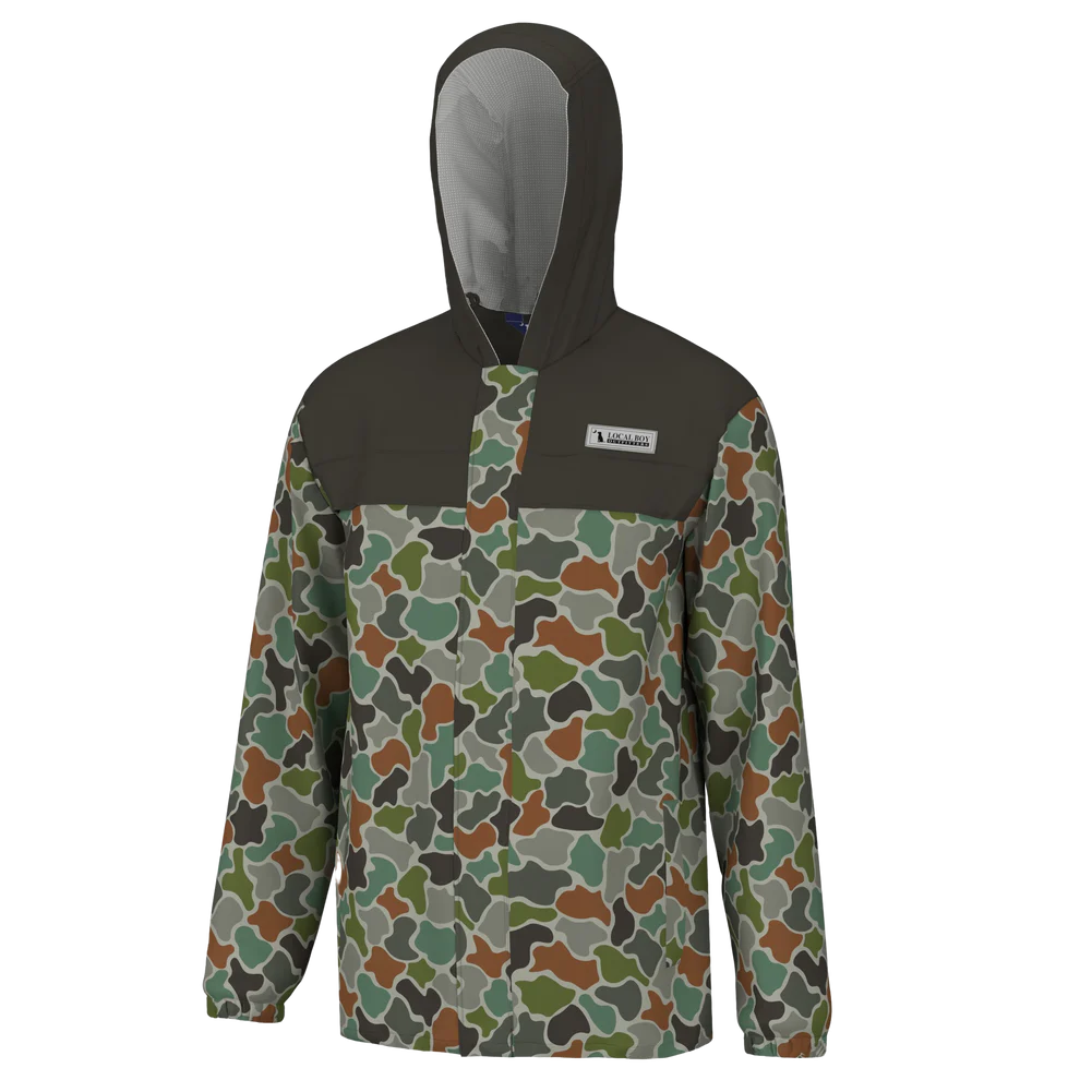 Local Boy Forest Camo Rain Jacket