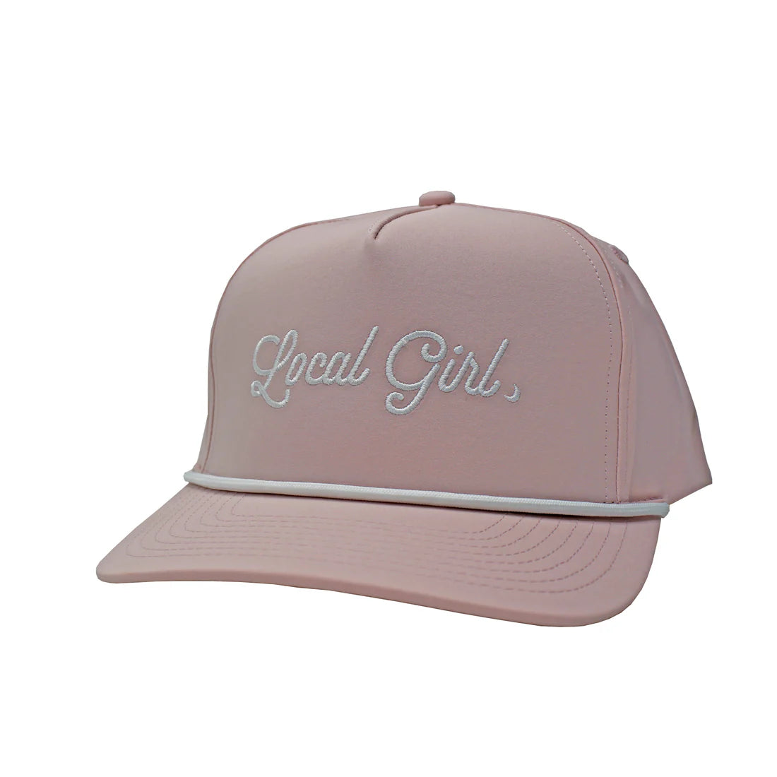 Local Girl Rose Quartz Moon Rope Hat