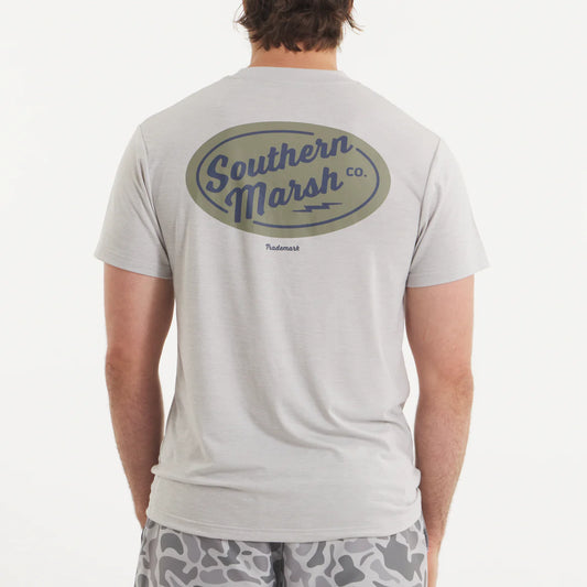 Southern Marsh Light Gray FIELDTEC Pro Heathered Lit Up Tee