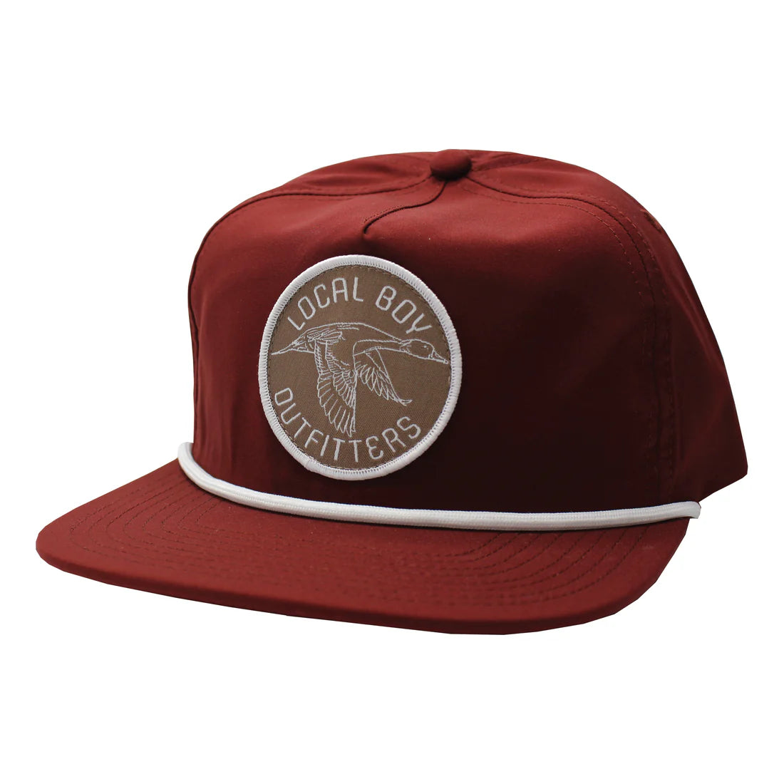 Local Boy Maroon Pintail Patch Low Profile Rope Hat