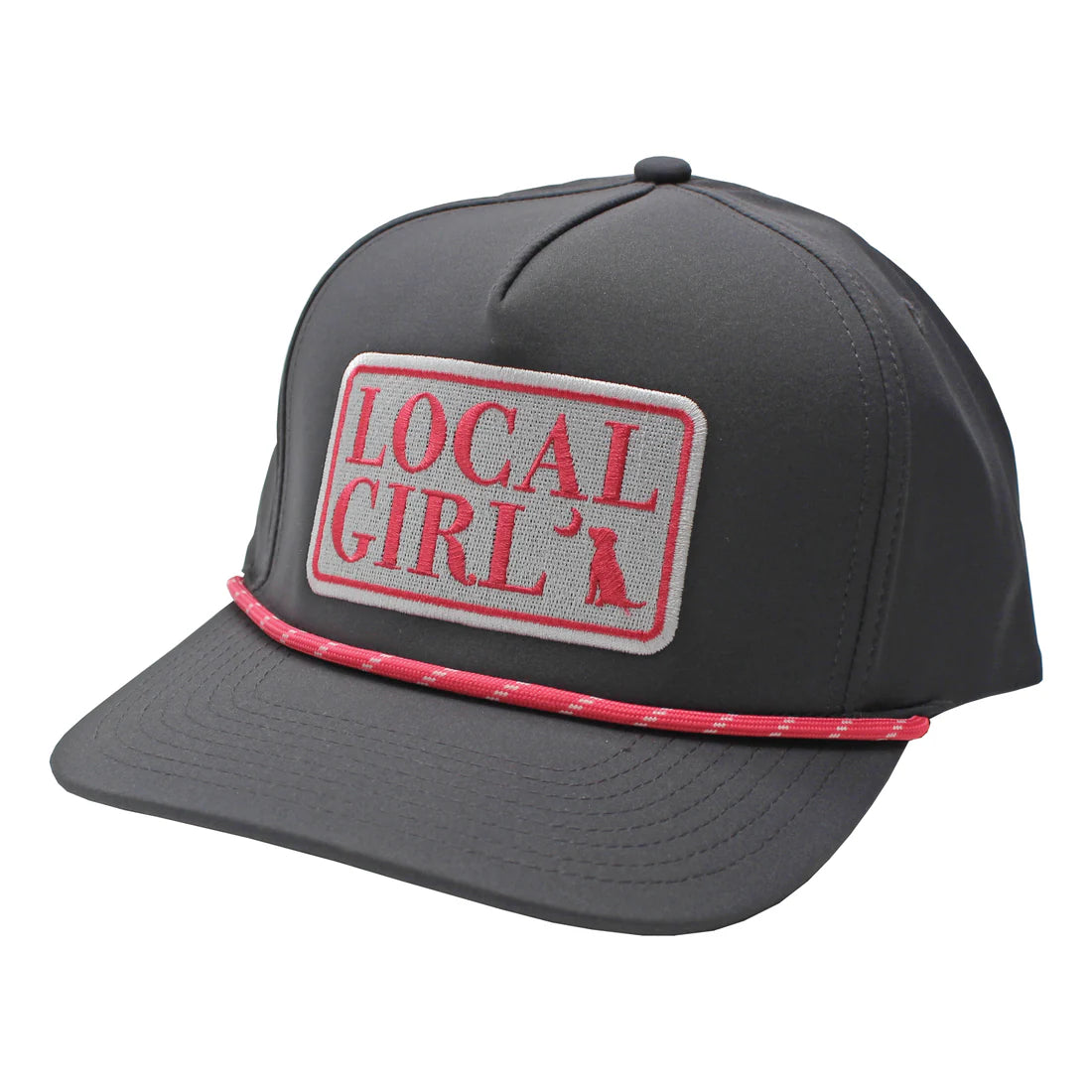Local Girl Bodoni Badge Rope Hat