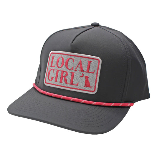 Local Girl Bodoni Badge Rope Hat