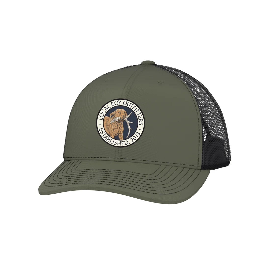 Local Boy Loden/Black Antler Retrieve Trucker Hat