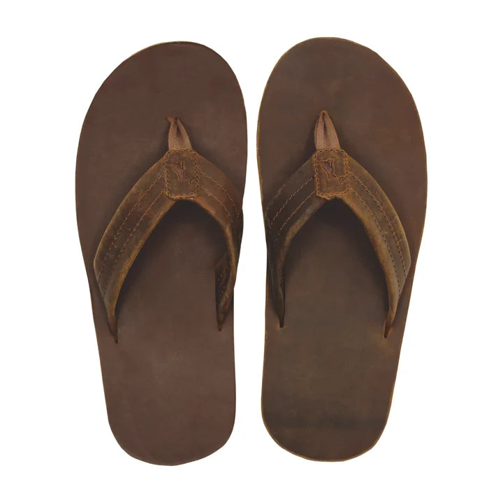 Mens Local Boy Distressed Brown Mens Sandals