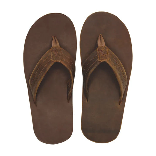 Mens Local Boy Distressed Brown Mens Sandals