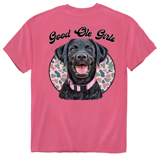 Good Ole Girls Camo Black Lab T-Shirt