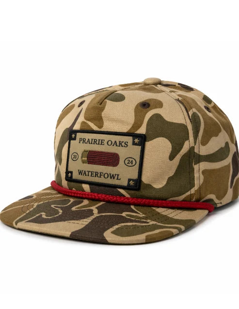 Prairie Oaks Shotshell Label Rope Hat