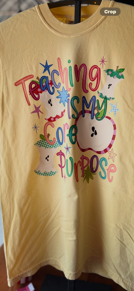 Three Kids and a Press Teacher Is My Core Tee