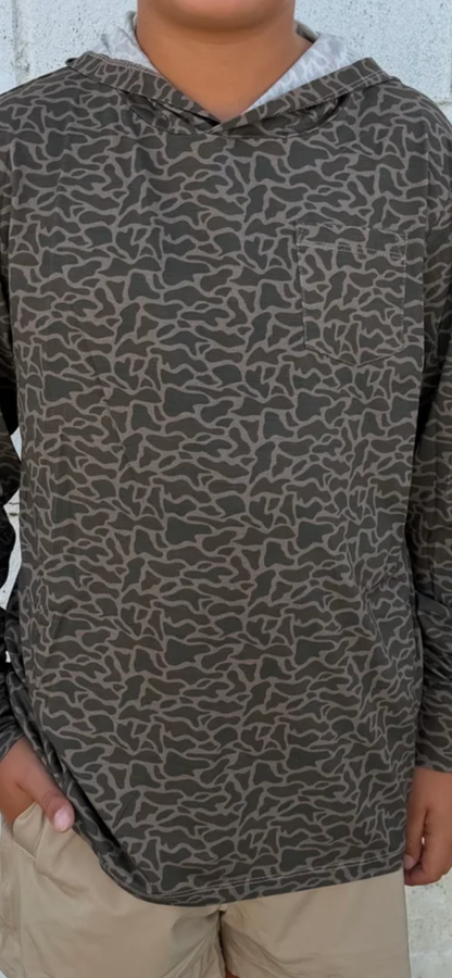 Meripex Kid's Lightweight Hoodie Badlands Camo