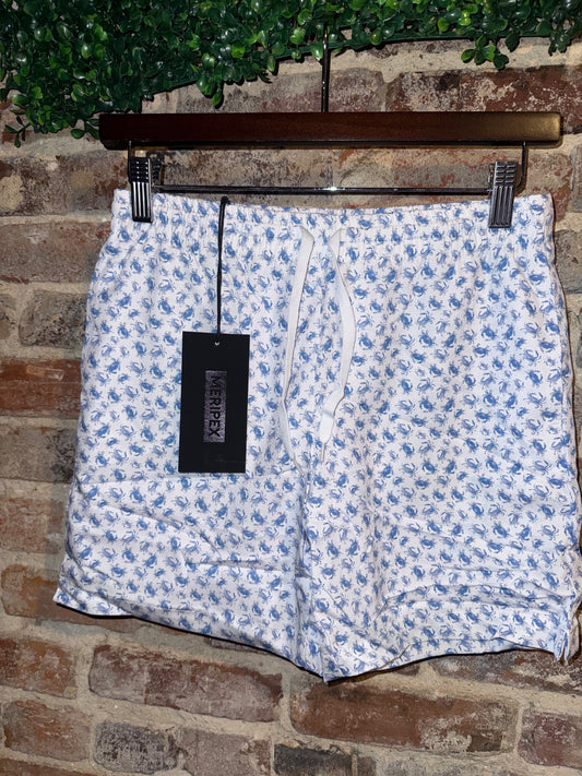 Meripex 4-Way Stretch Youth Swim Shorts- Crabby Blues