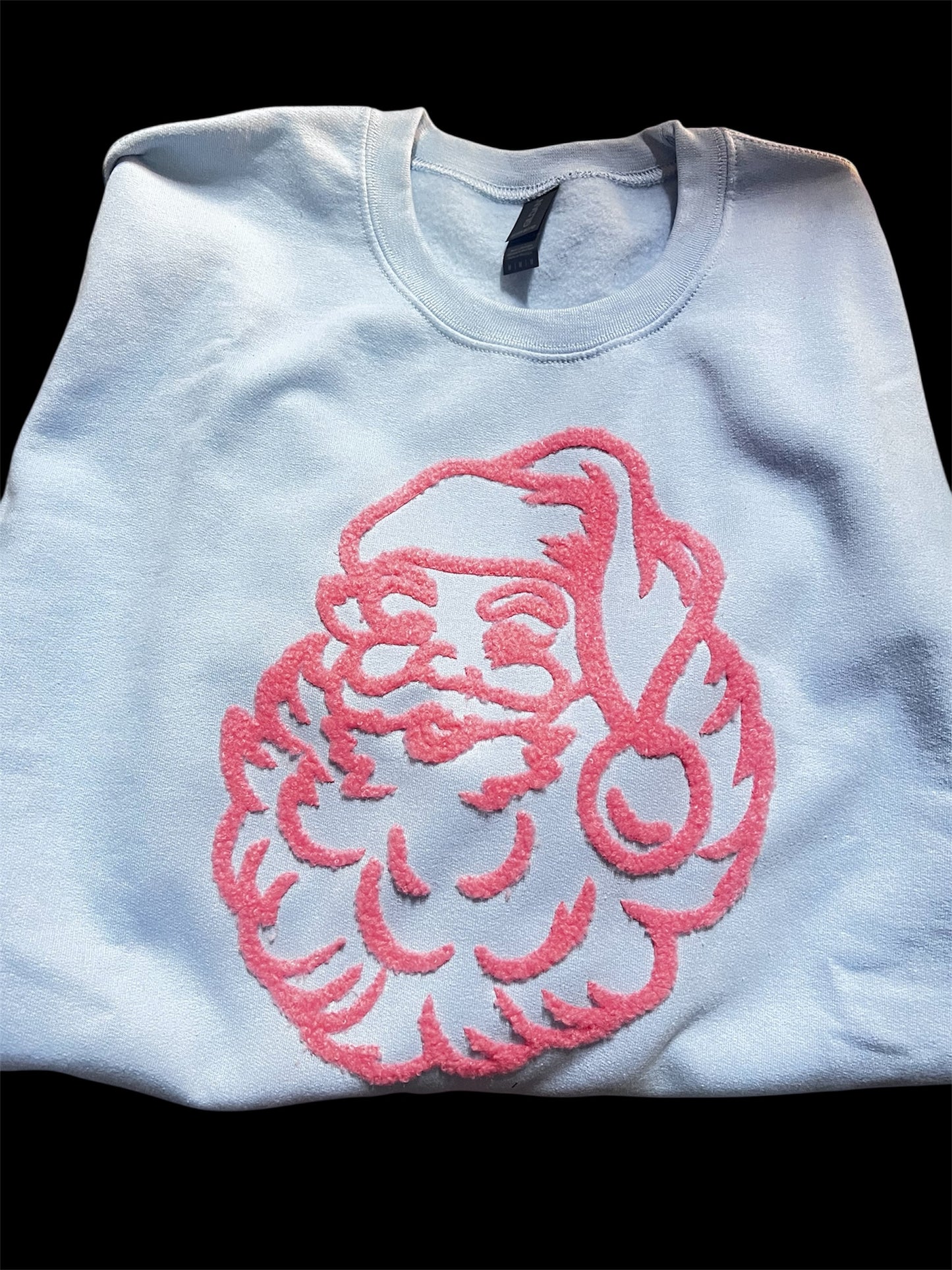 3 Kids & a Press Baby Blue Santa Sweatshirt