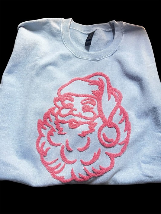 Baby Blue Santa Sweatshirt