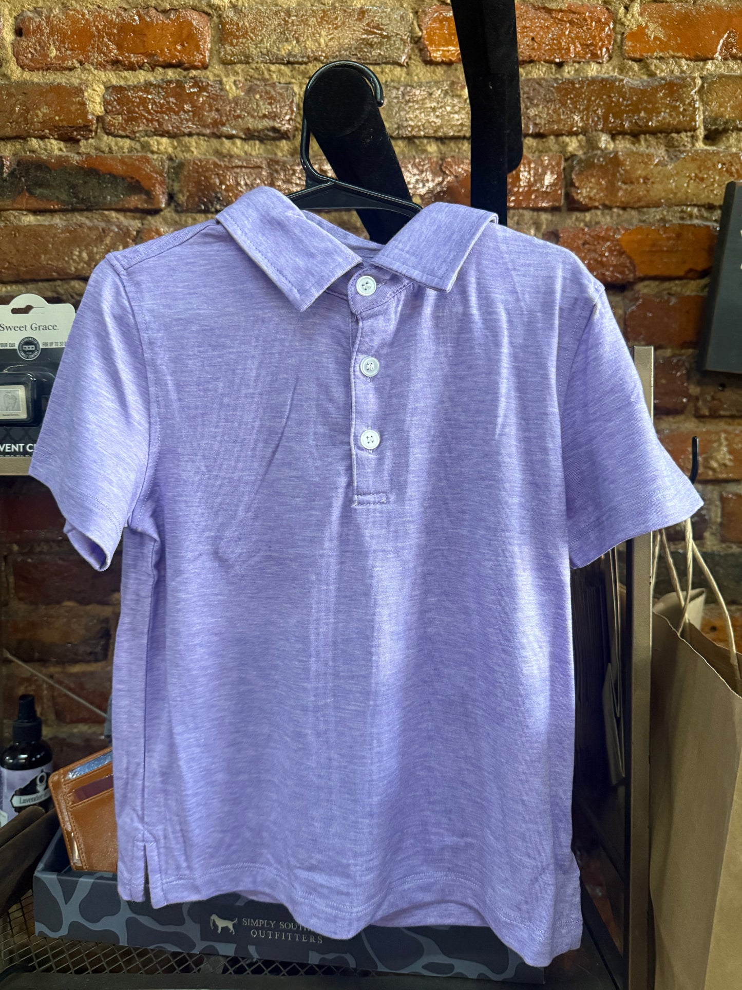 Youth Meripex Purple Heather Polo