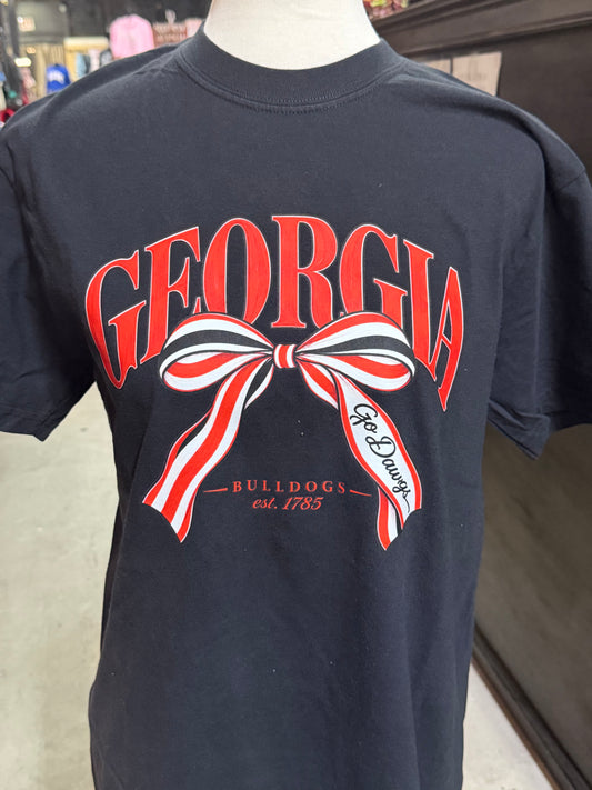 Simply You UGA Bow Tee