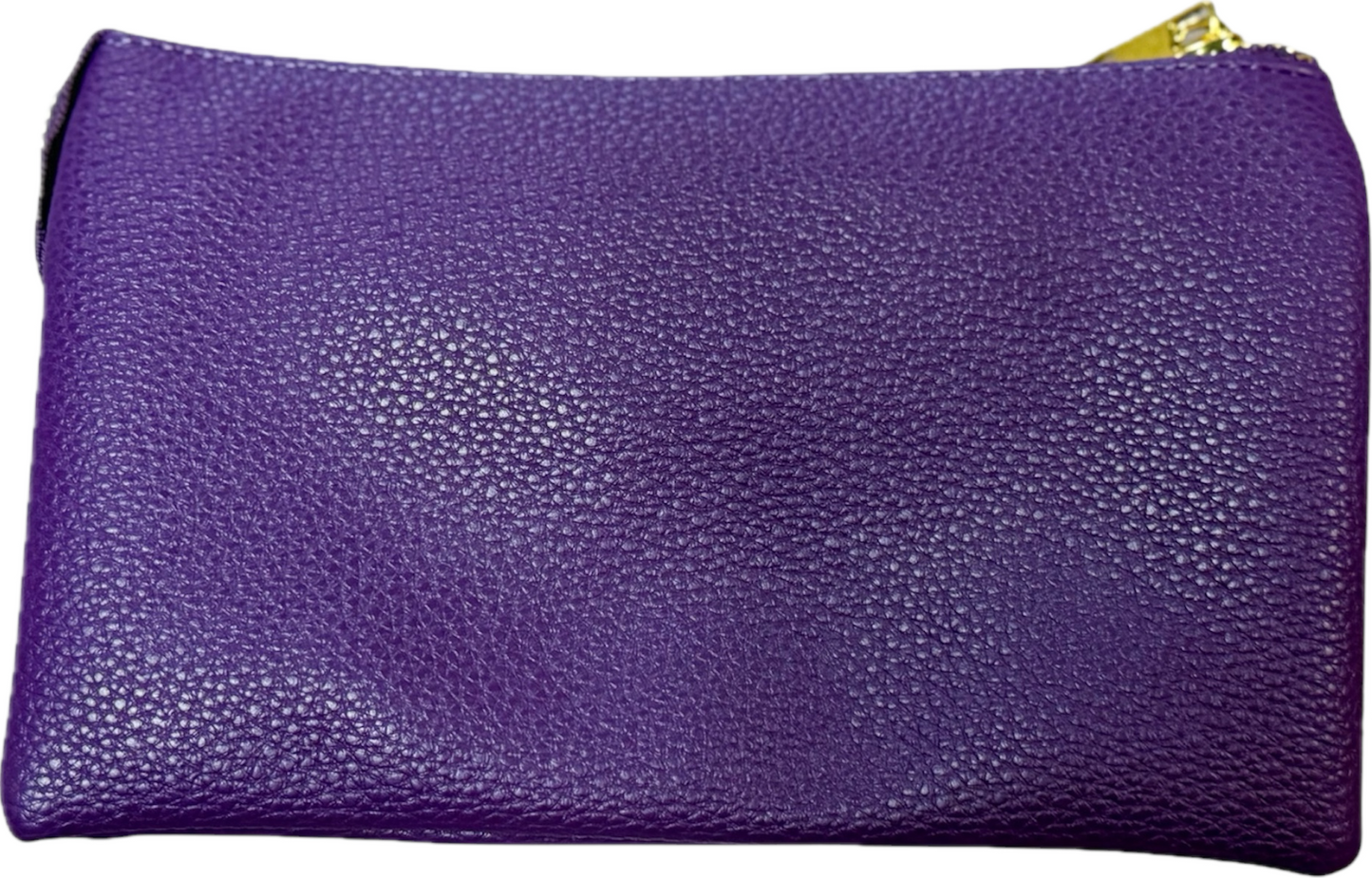 Purple Three Compartments Crossbody Bag
