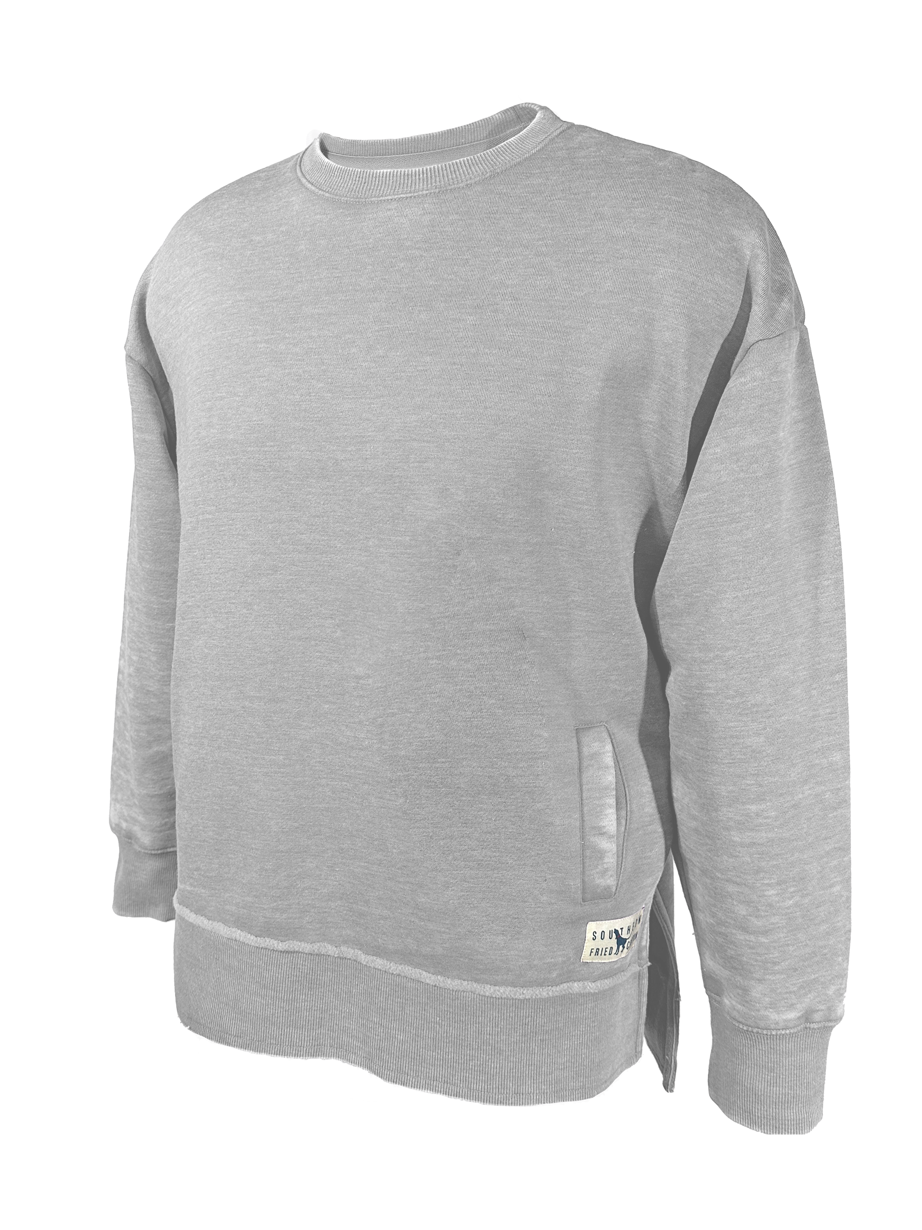 Southern Fried Cotton Mountain Side Light Grey Sweater